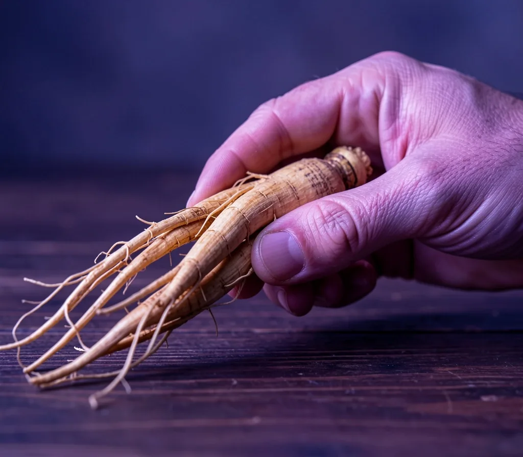 Ginseng root detail
