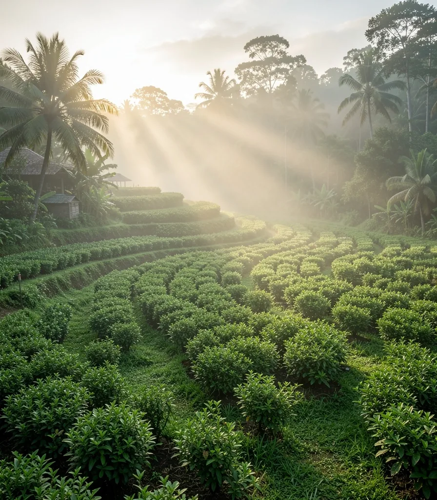Sustainable botanical garden where supplement ingredients are cultivated