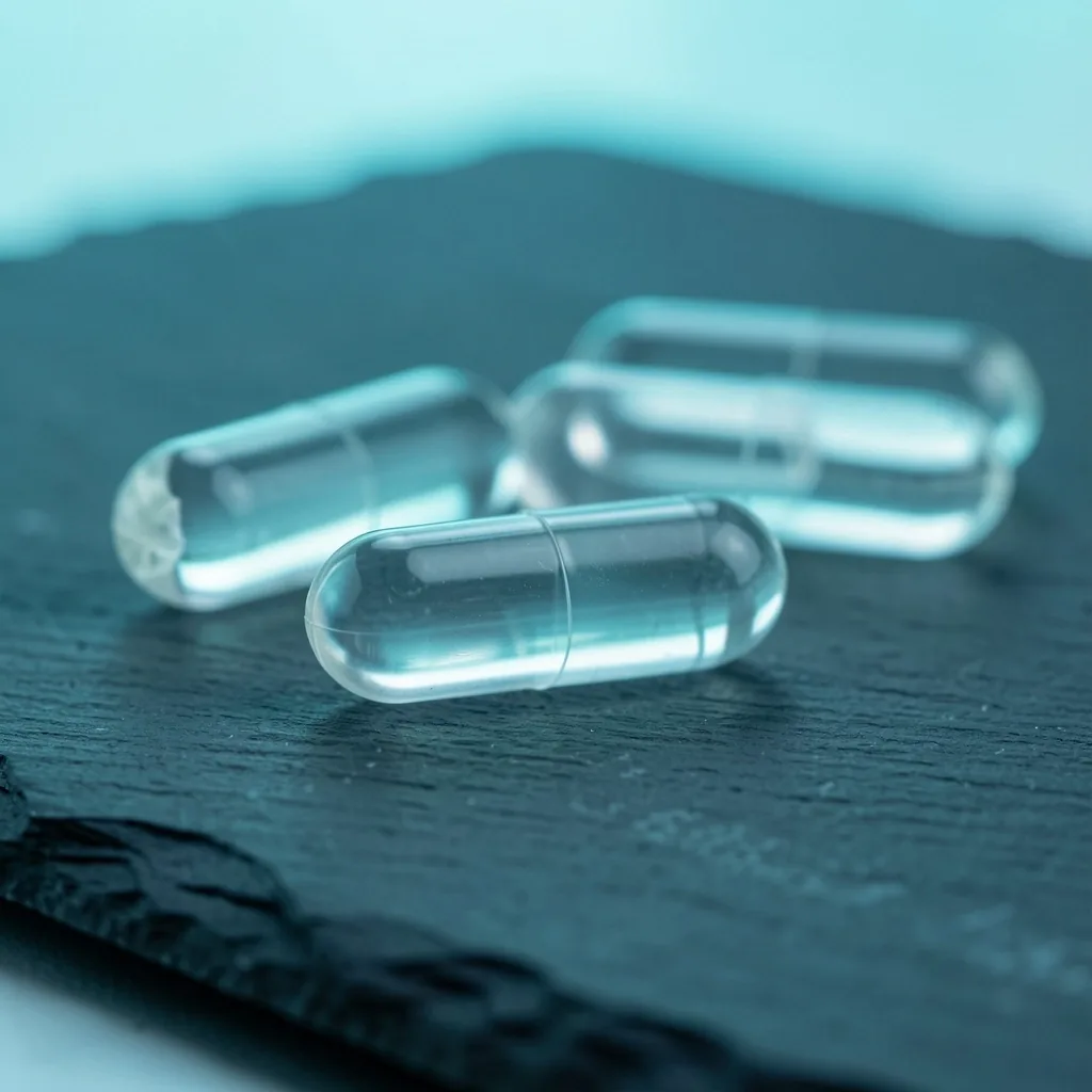 Zinc capsules macro photography